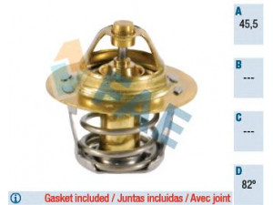 FAE 5204282 termostatas, aušinimo skystis 
 Aušinimo sistema -> Termostatas/tarpiklis -> Thermostat
54.544.10R, 54.904.59C, 75.441.833