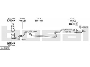 BOSAL 062.014.50 išmetimo sistema 
 Išmetimo sistema -> Išmetimo sistema, visa