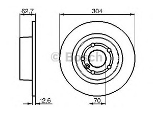 BOSCH 0 986 478 497 stabdžių diskas 
 Dviratė transporto priemonės -> Stabdžių sistema -> Stabdžių diskai / priedai
NTC 8781, SBC 0004 70, SDB 0002 10