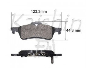 KAISHIN FK2312 stabdžių trinkelių rinkinys, diskinis stabdys 
 Techninės priežiūros dalys -> Papildomas remontas
044660D010