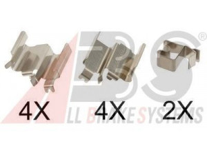A.B.S. 1244Q priedų komplektas, diskinių stabdžių trinkelės 
 Stabdžių sistema -> Diskinis stabdys -> Stabdžių dalys/priedai
126124400