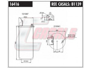 CASALS B1139 dėklas, pneumatinė pakaba
1076416