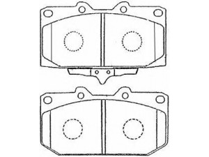 AISIN B1N002 stabdžių trinkelių rinkinys, diskinis stabdys
41060-91F90, AY040-NS071, AY040-NS107