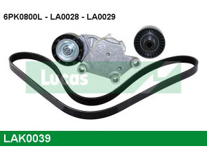 LUCAS ENGINE DRIVE LAK0039 V formos rumbuotas diržas, komplektas 
 Techninės priežiūros dalys -> Techninės priežiūros intervalai