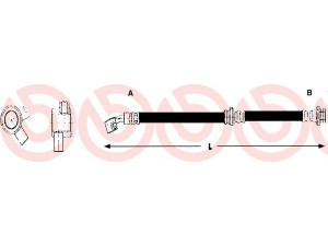 BREMBO T 56 153 stabdžių žarnelė 
 Stabdžių sistema -> Stabdžių žarnelės
462102J007, BFH5176, PHD975, 815014176
