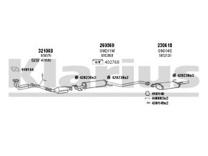 KLARIUS 390997E išmetimo sistema 
 Išmetimo sistema -> Išmetimo sistema, visa