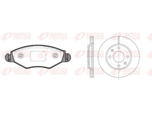 REMSA 8643.03 stabdžių rinkinys, diskiniai stabdžiai 
 Stabdžių sistema -> Diskinis stabdys -> Stabdžių remonto rinkinys
91517695, 95661747, 4246-94, 4246-A7