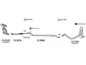 ASSO ART4127 išmetimo sistema 
 Išmetimo sistema -> Išmetimo sistema, visa