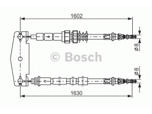 BOSCH 1 987 477 232 trosas, stovėjimo stabdys 
 Stabdžių sistema -> Valdymo svirtys/trosai
1664643, 6920298, 92AB 2A603 AA