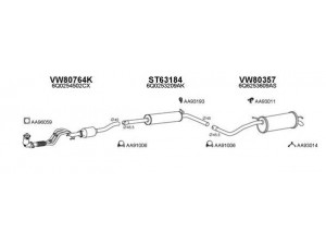 VENEPORTE 800196 išmetimo sistema 
 Išmetimo sistema -> Išmetimo sistema, visa