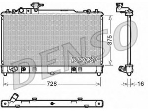 DENSO DRM44029 radiatorius, variklio aušinimas 
 Aušinimo sistema -> Radiatorius/alyvos aušintuvas -> Radiatorius/dalys
LFH415200B
