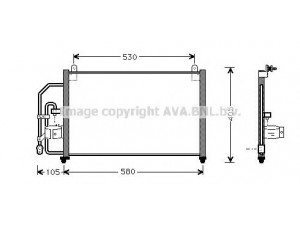 AVA QUALITY COOLING DW5012 kondensatorius, oro kondicionierius 
 Oro kondicionavimas -> Kondensatorius
96274635, 96303204