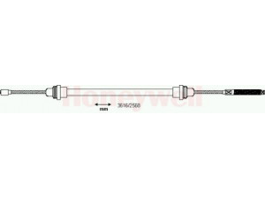 BENDIX 432805B trosas, stovėjimo stabdys