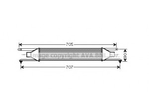 AVA QUALITY COOLING FT4319 tarpinis suslėgto oro aušintuvas, kompresorius 
 Variklis -> Oro tiekimas -> Įkrovos agregatas (turbo/superįkrova) -> Tarpinis suslėgto oro aušintuvas
55702237