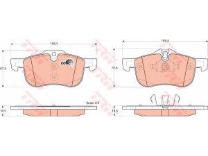 TRW GDB1374 stabdžių trinkelių rinkinys, diskinis stabdys 
 Techninės priežiūros dalys -> Papildomas remontas
SFP100511, GBP90342AF, 10008675