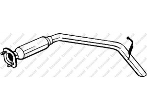 BOSAL 142-001 galinis duslintuvas 
 Išmetimo sistema -> Duslintuvas
17430-B2220