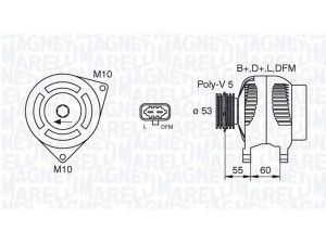 MAGNETI MARELLI 063377496010 kintamosios srovės generatorius 
 Elektros įranga -> Kint. sr. generatorius/dalys -> Kintamosios srovės generatorius
13222929, 6204256