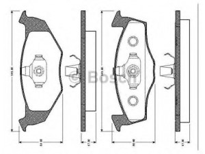 BOSCH 0 986 TB2 036 stabdžių trinkelių rinkinys, diskinis stabdys 
 Techninės priežiūros dalys -> Papildomas remontas
6N0 698 151 C, 6N0698151, 6NO698151