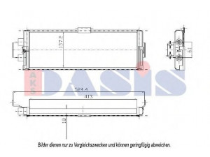 AKS DASIS 446008N alyvos aušintuvas, variklio alyva