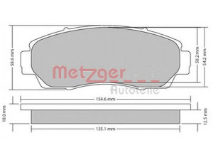 METZGER 1170482 stabdžių trinkelių rinkinys, diskinis stabdys 
 Techninės priežiūros dalys -> Papildomas remontas
45022-SWW-G01