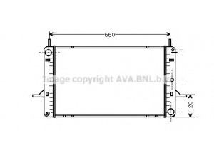 AVA QUALITY COOLING FDA2156 radiatorius, variklio aušinimas