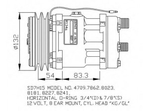 NRF 32131G kompresorius, oro kondicionierius
84018078, 89831429, 84039022, 84056429