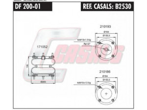 CASALS B2530 dėklas, pneumatinė pakaba
F48054, A06030604