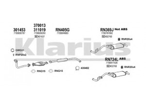 KLARIUS 720671U išmetimo sistema 
 Išmetimo sistema -> Išmetimo sistema, visa