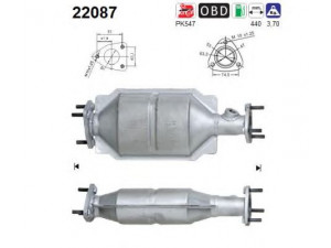 AS 22087 katalizatoriaus keitiklis 
 Išmetimo sistema -> Katalizatoriaus keitiklis
18160PDAG01