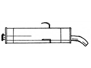 AKS DASIS SG45616 galinis duslintuvas 
 Išmetimo sistema -> Duslintuvas
172608