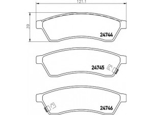 HELLA 8DB 355 014-491 stabdžių trinkelių rinkinys, diskinis stabdys 
 Techninės priežiūros dalys -> Papildomas remontas
96475028