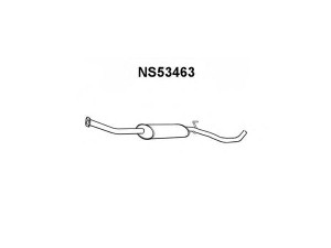 VENEPORTE NS53463 priekinis duslintuvas 
 Išmetimo sistema -> Duslintuvas
203001U61A