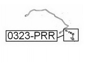 ASVA 0323-PRR šarnyro stabilizatorius 
 Ašies montavimas/vairavimo mechanizmas/ratai -> Stabilizatorius/fiksatoriai -> Savaime išsilyginanti atrama
52320-SS0-003
