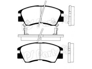 IPS Parts IBD-1527 stabdžių trinkelių rinkinys, diskinis stabdys 
 Techninės priežiūros dalys -> Papildomas remontas
MB500813, MB500815, MB500816, MB500819