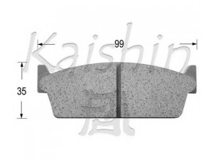 KAISHIN D1160 stabdžių trinkelių rinkinys, diskinis stabdys 
 Techninės priežiūros dalys -> Papildomas remontas
4406010V85, 4406021P86, 4406045L85