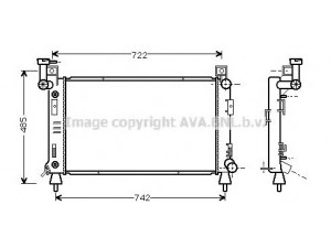 AVA QUALITY COOLING CR2049 radiatorius, variklio aušinimas 
 Aušinimo sistema -> Radiatorius/alyvos aušintuvas -> Radiatorius/dalys
4644364