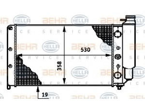 HELLA 8MK 376 719-321 radiatorius, variklio aušinimas 
 Aušinimo sistema -> Radiatorius/alyvos aušintuvas -> Radiatorius/dalys
77 00 778 034, 77 01 415 003