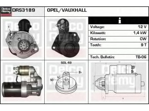 DELCO REMY DRS3189 starteris 
 Elektros įranga -> Starterio sistema -> Starteris
8943863280, 8944549810, 8944839180