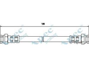 APEC braking HOS3559 stabdžių žarnelė
45652040