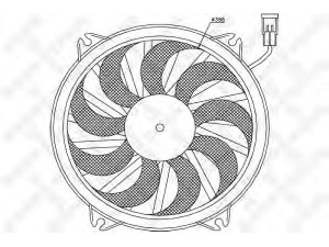 STELLOX 29-99370-SX ventiliatorius, radiatoriaus 
 Aušinimo sistema -> Oro aušinimas
1250F8, 125395, 125397