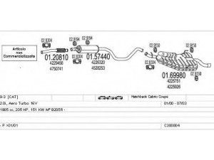 MTS C300004003588 išmetimo sistema 
 Išmetimo sistema -> Išmetimo sistema, visa