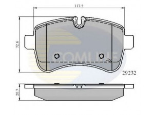 COMLINE CBP01617 stabdžių trinkelių rinkinys, diskinis stabdys 
 Techninės priežiūros dalys -> Papildomas remontas
42555917