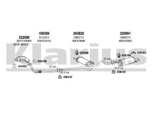 KLARIUS 930692E išmetimo sistema 
 Išmetimo sistema -> Išmetimo sistema, visa