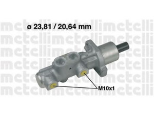 METELLI 05-0575 pagrindinis cilindras, stabdžiai 
 Stabdžių sistema -> Pagrindinis stabdžių cilindras
8602303, 91577379