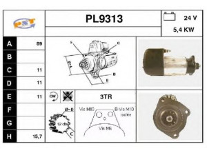 SNRA PL9313 starteris