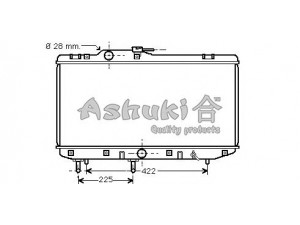 ASHUKI T550-11 radiatorius, variklio aušinimas 
 Aušinimo sistema -> Radiatorius/alyvos aušintuvas -> Radiatorius/dalys
16400-11310, 16400-11310/340, 16400-11340
