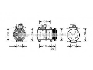 AVA QUALITY COOLING PRK035 kompresorius, oro kondicionierius 
 Oro kondicionavimas -> Kompresorius/dalys
92812611300, 92812611301