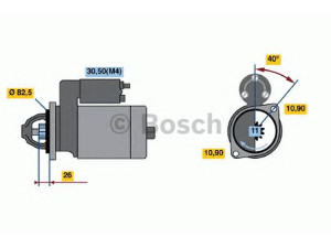 BOSCH 0 001 223 002 starteris
01180995, 118 0995