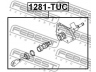 FEBEST 1281-TUC pagrindinis cilindras, sankaba
41610-2E005