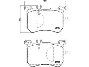 HELLA 8DB 355 020-491 stabdžių trinkelių rinkinys, diskinis stabdys 
 Techninės priežiūros dalys -> Papildomas remontas
0064204920, 0064209720, 0074203220